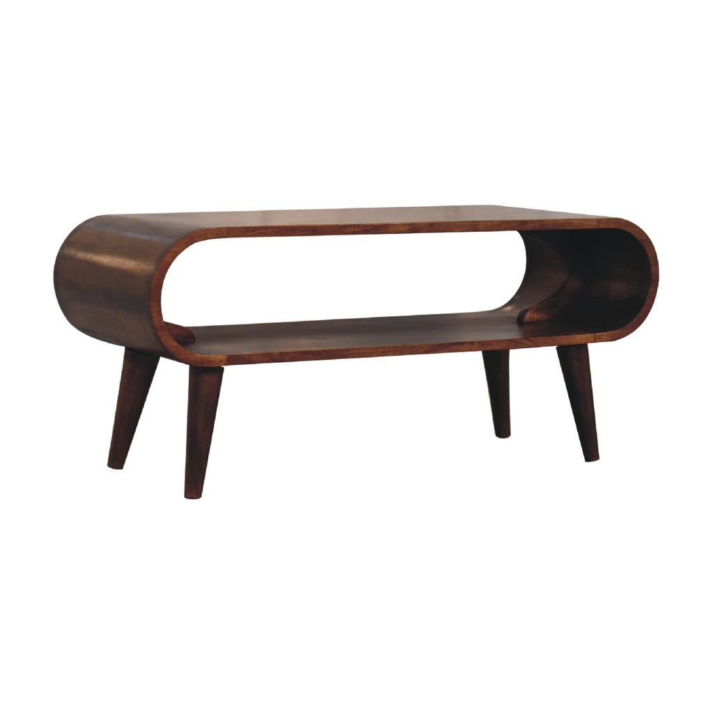 Table Basse Amaya — Style Nordique, Châtaigne