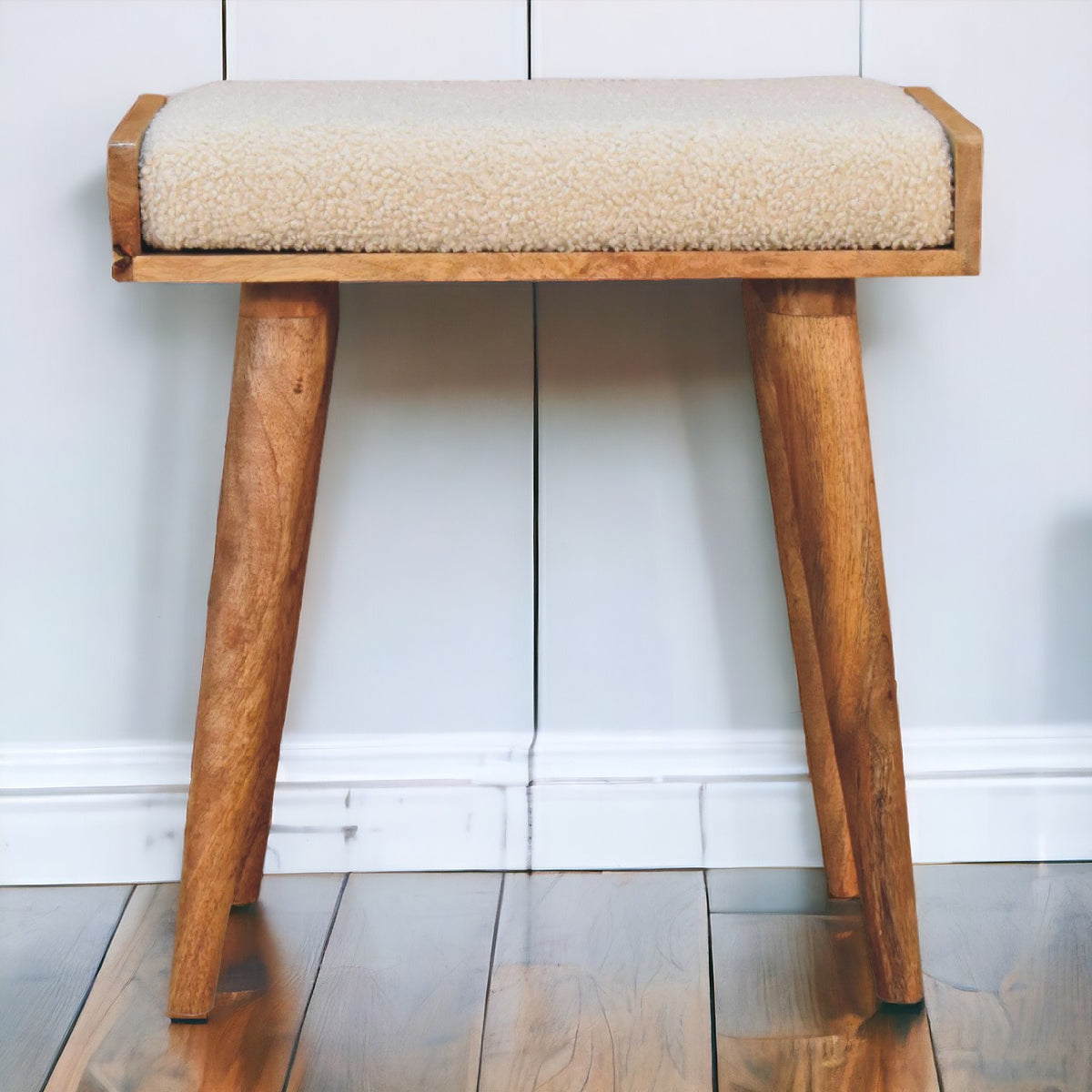 Pouf Bouclette Crème — Style Plateau