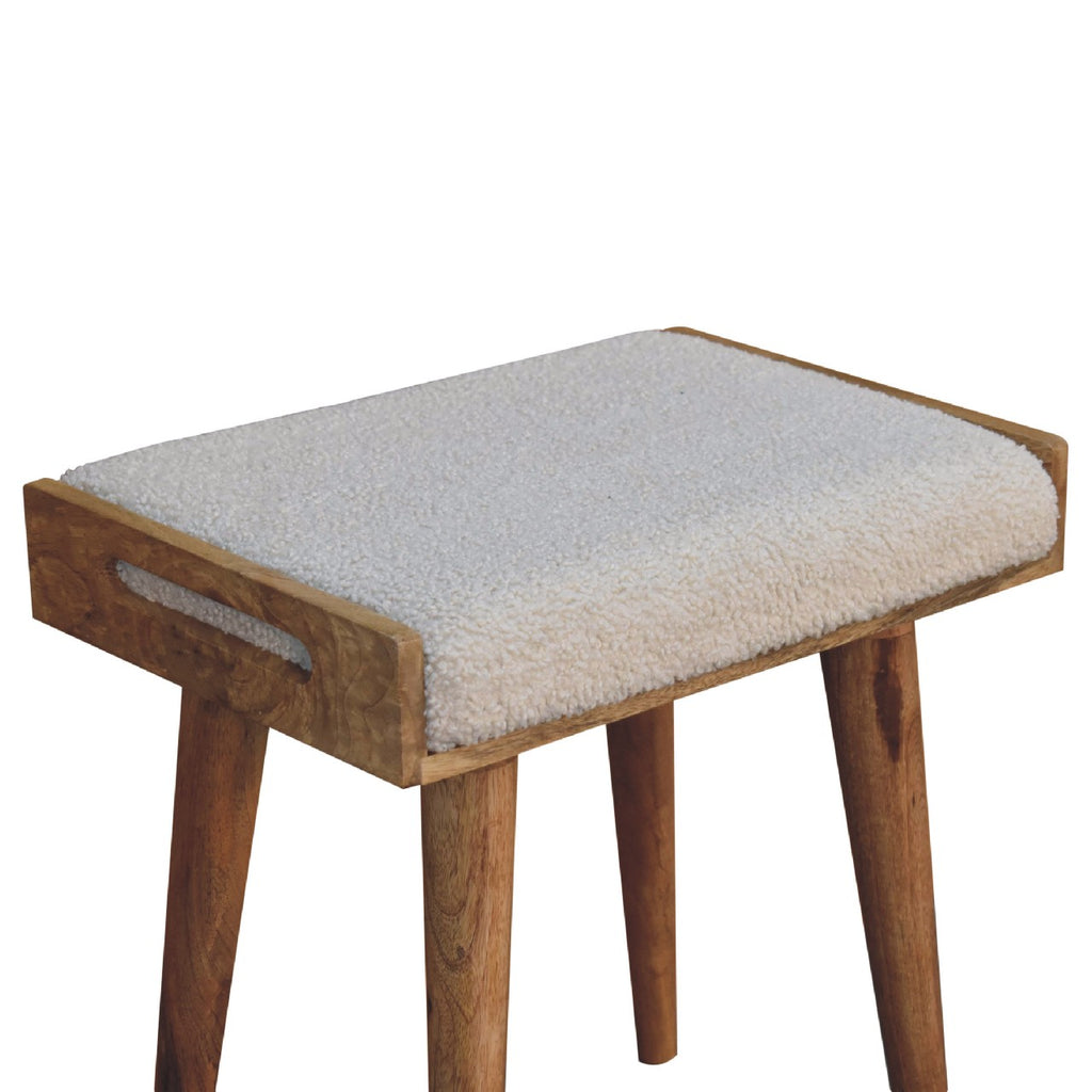 Pouf Bouclette Crème — Style Plateau