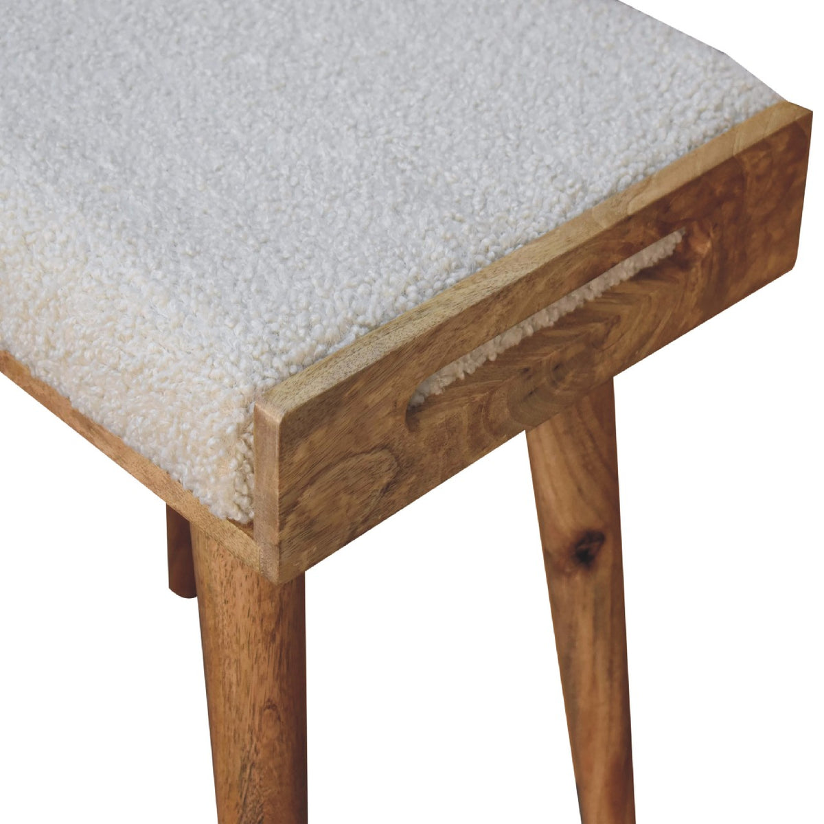 Pouf Bouclette Crème — Style Plateau