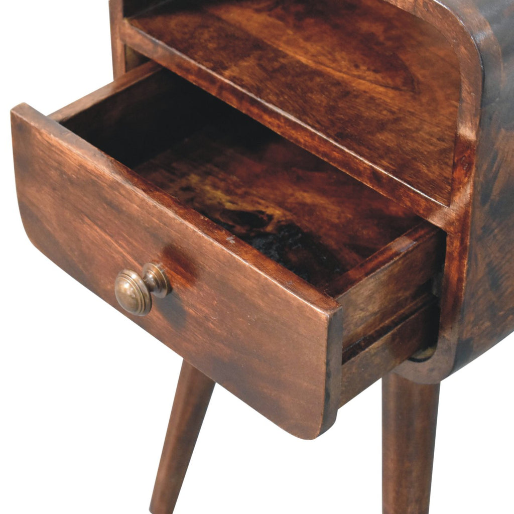 Table de chevet Nordic Curved-Finition