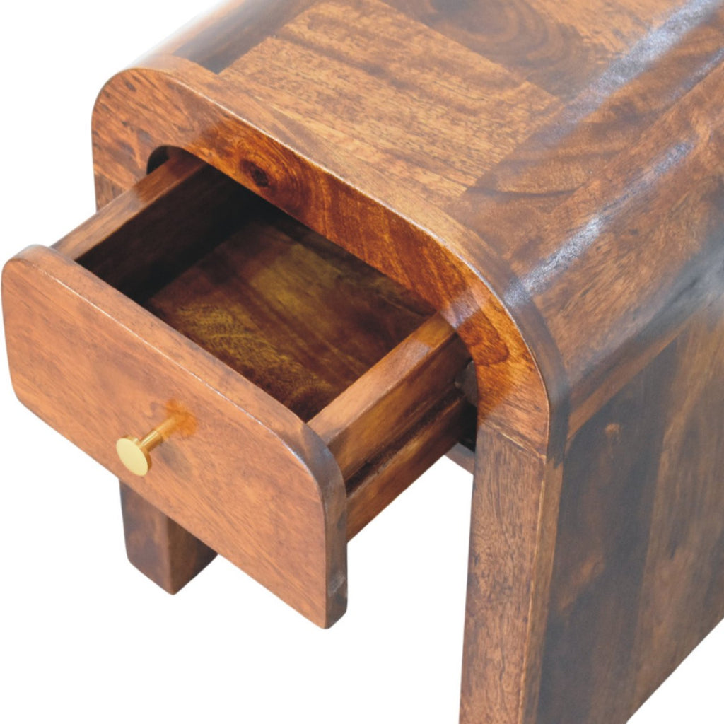 Table de chevet Darcy — Finition Châtaigne
