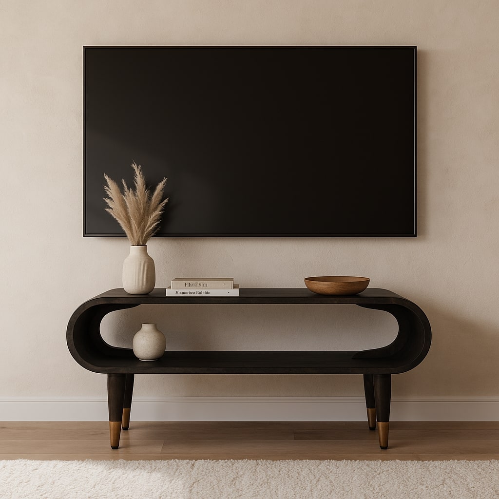 Meuble d'Appoint Curved Edge — Accents Laiton