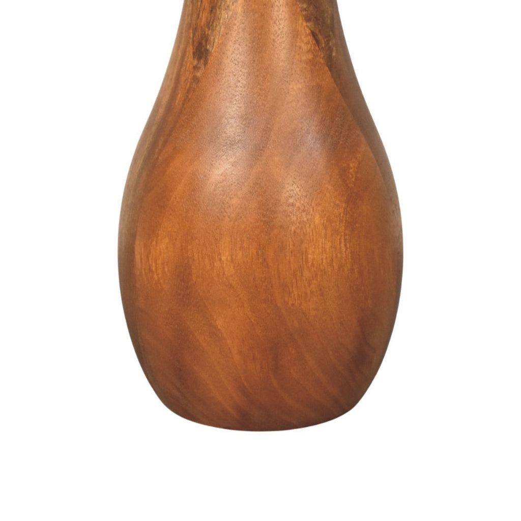 Table d'Appoint Curved Base — Finition Ambre