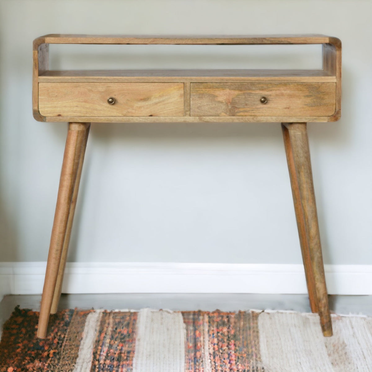 Console Curved — Finition Chêne Clair